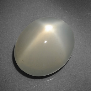 6,58 ctw natürlicher cream Stern-Mondstein, Oval Schliff, Lichtdurchlässig