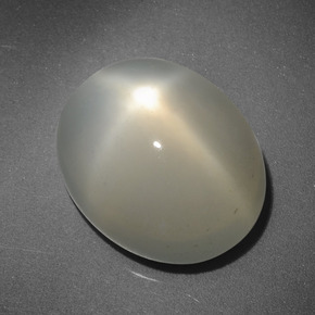 6,58 ctw natürlicher cream Stern-Mondstein, Oval Schliff, Lichtdurchlässig