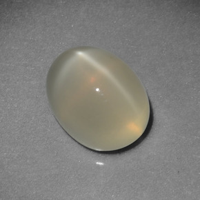 2,87 ctw natürlicher cream Stern-Mondstein, Oval Schliff, Lichtdurchlässig