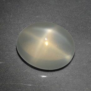 3,76 ctw natürlicher cream Stern-Mondstein, Oval Schliff, Lichtdurchlässig