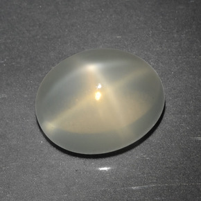 3,76 ctw natürlicher cream Stern-Mondstein, Oval Schliff, Lichtdurchlässig