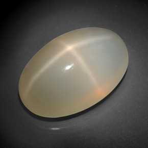 33,90 ctw natürlicher cream Stern-Mondstein, Oval Schliff, Lichtdurchlässig