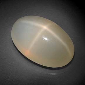 33,90 ctw natürlicher cream Stern-Mondstein, Oval Schliff, Lichtdurchlässig