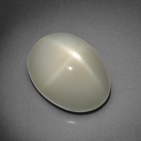 10,16 ctw natürlicher cream Stern-Mondstein, Oval Schliff, Lichtdurchlässig