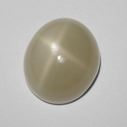 10,43 ctw natürlicher gelber Stern-Mondstein, Oval Schliff, Lichtdurchlässig