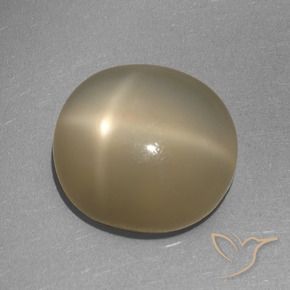 9,17 ctw natürlicher bräunlich-orange Sternmondstein, Oval, Lichtdurchlässig