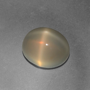 4,97 ctw natürlicher cream Stern-Mondstein, Oval Schliff, Lichtdurchlässig