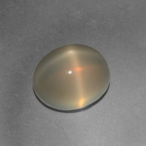 4,97 ctw natürlicher cream Stern-Mondstein, Oval Schliff, Lichtdurchlässig