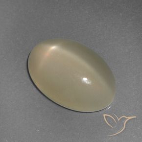 9,17 ctw natürlicher hellgelb Sternmondstein, Oval, Lichtdurchlässig