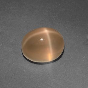 9,17 ctw natürlicher Creme Stern-Mondstein, Oval Schliff, Lichtdurchlässig