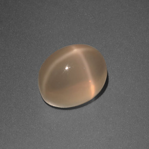 3,26 ctw natürlicher cream Stern-Mondstein, Oval Schliff, Lichtdurchlässig