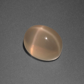 3,26 ctw natürlicher cream Stern-Mondstein, Oval Schliff, Lichtdurchlässig