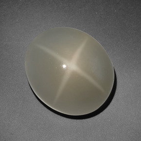 9,94 ctw natürlicher cream Stern-Mondstein, Oval Schliff, Lichtdurchlässig
