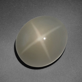 9,94 ctw natürlicher cream Stern-Mondstein, Oval Schliff, Lichtdurchlässig