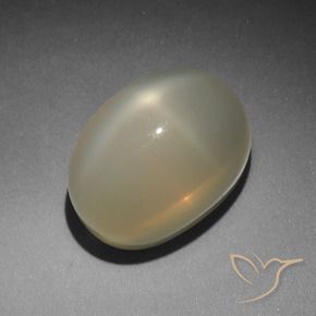 9,17 ctw natürlicher Sehr helles Braun Sternmondstein, Oval, Lichtdurchlässig