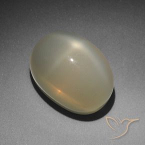 9,17 ctw natürlicher Sehr helles Braun Sternmondstein, Oval, Lichtdurchlässig