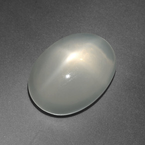 12,21 ctw natürlicher cream Stern-Mondstein, Oval Schliff, Lichtdurchlässig