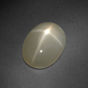 6,69 ctw natürlicher cream Stern-Mondstein, Oval Schliff, Lichtdurchlässig
