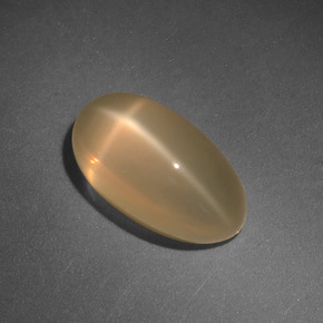 4,71 ctw natürlicher cream Stern-Mondstein, Oval Schliff, Lichtdurchlässig
