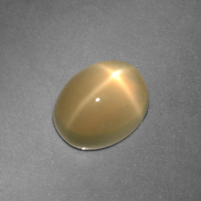 2,73 ctw natürlicher cream Stern-Mondstein, Oval Schliff, Lichtdurchlässig