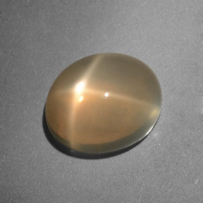 3,49 ctw natürlicher cream Stern-Mondstein, Oval Schliff, Lichtdurchlässig