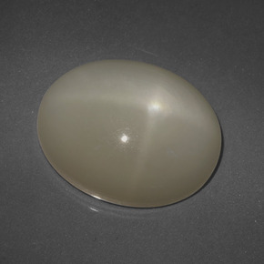 14,83 ctw natürlicher gelber Stern-Mondstein, Oval Schliff, Lichtdurchlässig