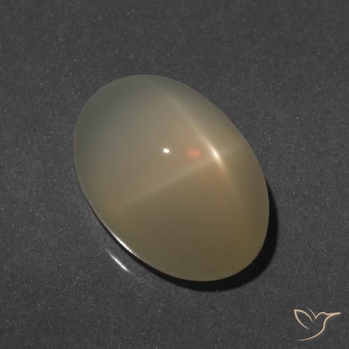 8.92ct Natürlicher hellgelb Sternmondstein, Oval, Lichtdurchlässig