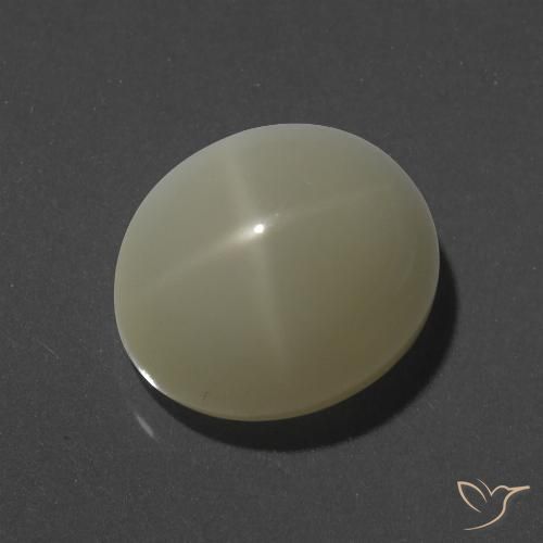 8.98ct Natürlicher hellgelb Sternmondstein, Oval, Lichtundurchlässig