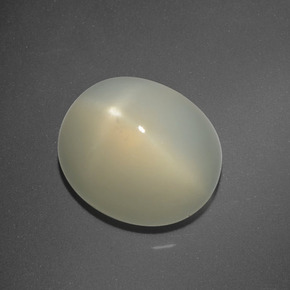 6,63 ctw natürlicher gelber Stern-Mondstein, Oval Schliff, Lichtdurchlässig