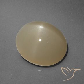 9,17 ctw natürlicher Mitteldunkles Orange Sternmondstein, Oval, Lichtdurchlässig