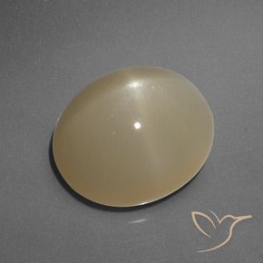 9,17 ctw natürlicher Mitteldunkles Orange Sternmondstein, Oval, Lichtdurchlässig