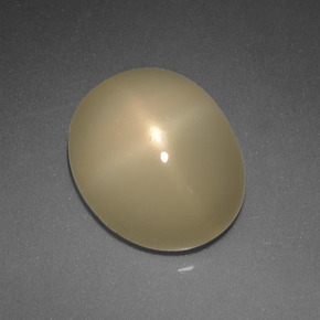 5,08 ctw natürlicher cream Stern-Mondstein, Oval Schliff, Lichtdurchlässig
