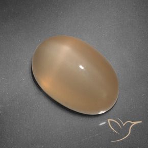 9,17 ctw natürlicher Mittelorange Sternmondstein, Oval, Lichtdurchlässig