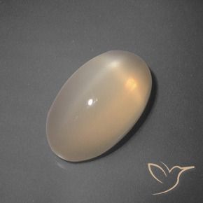 9,17 ctw natürlicher Mittel-Hellorange Sternmondstein, Oval, Lichtdurchlässig