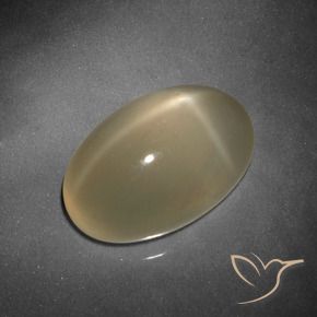 9,17 ctw natürlicher Helles Tortilla-Braun Sternmondstein, Oval, Lichtdurchlässig