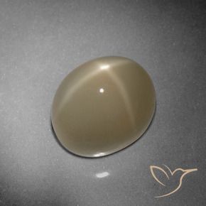9,17 ctw natürlicher Helles Tortilla-Braun Sternmondstein, Oval, Lichtdurchlässig
