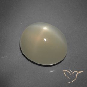 9,17 ctw natürlicher Erdiges Braun Sternmondstein, Oval, Lichtdurchlässig