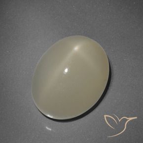 9,17 ctw natürlicher hellbraun Sternmondstein, Oval, Lichtdurchlässig