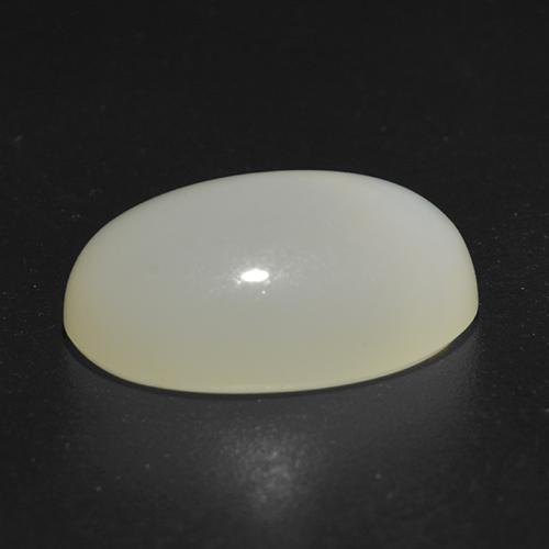 5,32 ctw natürlicher weißer Stern-Mondstein, Oval Schliff, Lichtdurchlässig