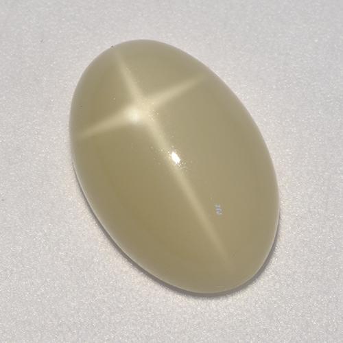 5,20 ctw natürlicher brauner Stern-Mondstein, Oval Schliff, Lichtdurchlässig