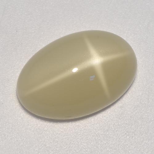 5,20 ctw natürlicher brauner Stern-Mondstein, Oval Schliff, Lichtdurchlässig