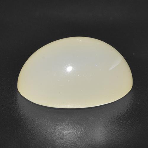 5,34 ctw natürlicher weißer Stern-Mondstein, Oval Schliff, Lichtdurchlässig