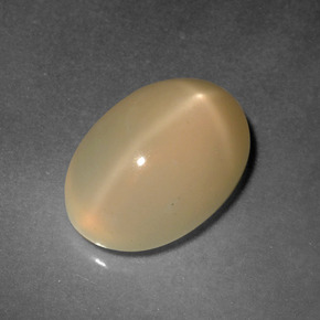 4,92 ctw natürlicher goldener Stern-Mondstein, Oval Schliff, Lichtdurchlässig