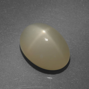 7,22 ctw natürlicher brauner Stern-Mondstein, Oval Schliff, Lichtdurchlässig