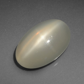 7,36 ctw natürlicher cream Stern-Mondstein, Oval Schliff, Lichtdurchlässig