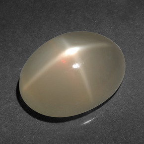 6,65 ctw natürlicher cream Stern-Mondstein, Oval Schliff, Lichtdurchlässig