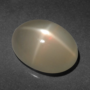 6,65 ctw natürlicher cream Stern-Mondstein, Oval Schliff, Lichtdurchlässig