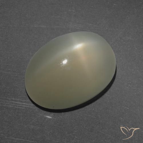 7.16ct Natürlicher Mittel-Hellbraun Sternmondstein, Oval, Lichtdurchlässig