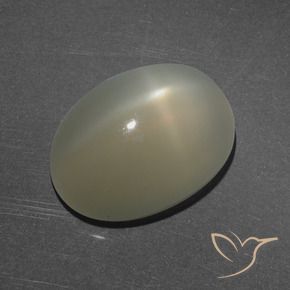 9,17 ctw natürlicher Mittel-Hellbraun Sternmondstein, Oval, Lichtdurchlässig