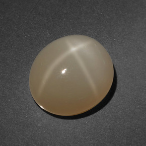 4,80 ctw natürlicher orangefarbener Stern-Mondstein, Oval Schliff, Lichtdurchlässig